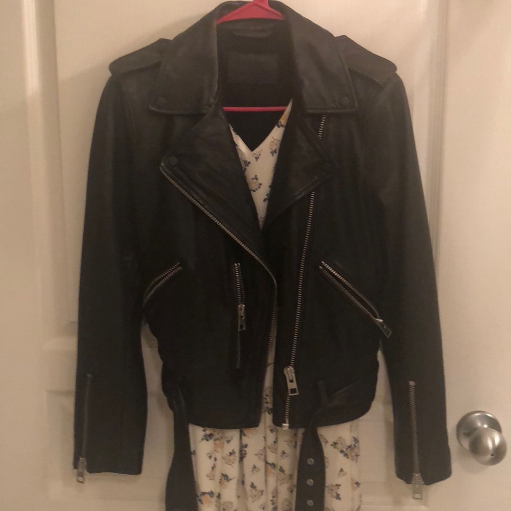 AllSaints Balfern Classic Leather Jacket